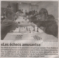 Tournois scolaire d'échecs