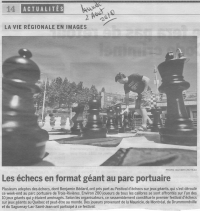 Festival d'échecs géants (3è édition) été 2010