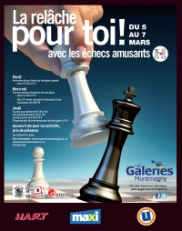 Les échecs amusants aux Galeries de Montmagny